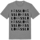 Mid Heather Gray t-shirt med Hässlö ordlek t-shirt