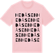 Pink Cotton t-shirt med Hedåsen ordlek t-shirt