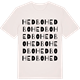Vintage White t-shirt med Hedbo ordlek t-shirt