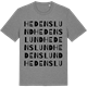 Mid Heather Gray t-shirt med Hedenslund ordlek t-shirt