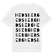 White t-shirt med Hedsberg ordlek t-shirt