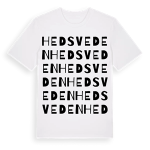Hedsveden ordlek t-shirt – ekologisk bomull t-shirt från Pinshirt