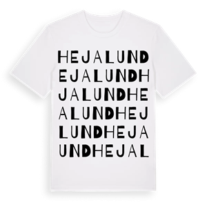 Hejalund ordlek t-shirt – ekologisk bomull t-shirt från Pinshirt
