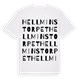 Hellminstorpet ordlek t-shirt