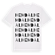White t-shirt med Hemdal ordlek t-shirt