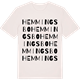 Vintage White t-shirt med Hemmingsbo ordlek t-shirt