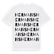 White t-shirt med Hermans ordlek t-shirt