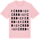 Pink Cotton t-shirt med Herrdal ordlek t-shirt
