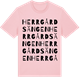 Pink Cotton t-shirt med Herrgårdsängen ordlek t-shirt