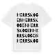 White t-shirt med Herrskogen ordlek t-shirt