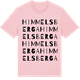 Pink Cotton t-shirt med Himmelsberga ordlek t-shirt
