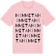 Pink Cotton t-shirt med Himmeta ordlek t-shirt