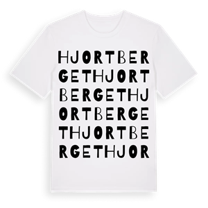 Hjortberget ordlek t-shirt – ekologisk bomull t-shirt från Pinshirt