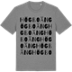 Mid Heather Gray t-shirt med Högboäng ordlek t-shirt
