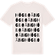 Vintage White t-shirt med Högboäng ordlek t-shirt