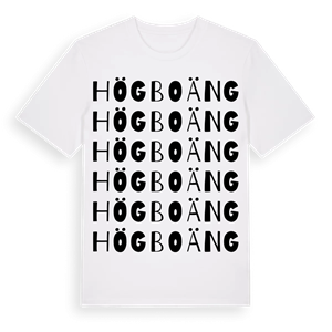 Högboäng ordlek t-shirt – ekologisk bomull t-shirt från Pinshirt