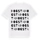 White t-shirt med Hogsta ordlek t-shirt