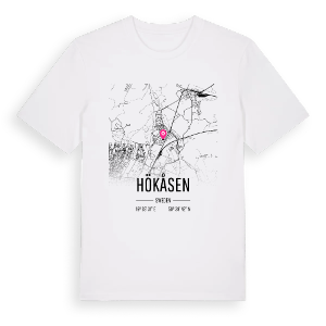 Hökåsen karta t-shirt – ekologisk bomull t-shirt från Pinshirt