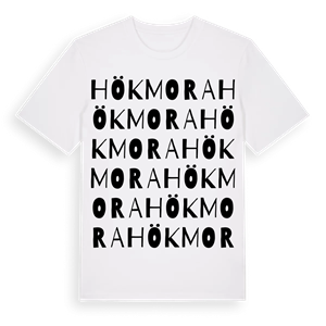 Hökmora ordlek t-shirt – ekologisk bomull t-shirt från Pinshirt