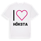 White t-shirt med Jag älskar Höksta t-shirt stort tryck