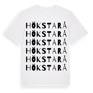 Hökstarå ordlek t-shirt – ekologisk bomull t-shirt från Pinshirt