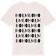 Vintage White t-shirt med Holmbo ordlek t-shirt