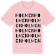 Pink Cotton t-shirt med Holmen ordlek t-shirt