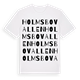 White t-shirt med Holmsbovallen ordlek t-shirt