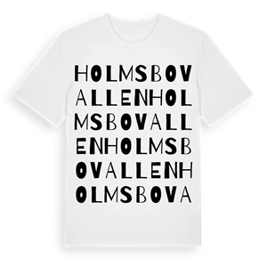 Holmsbovallen ordlek t-shirt – ekologisk bomull t-shirt från Pinshirt