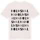 Vintage White t-shirt med Holmsmalma ordlek t-shirt