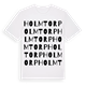 White t-shirt med Holmtorp ordlek t-shirt
