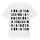 White t-shirt med Hörarängen ordlek t-shirt