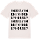 Vintage White t-shirt med Hornby ordlek t-shirt