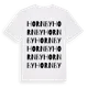 White t-shirt med Hornby ordlek t-shirt