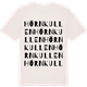 Vintage White t-shirt med Hörnkullen ordlek t-shirt