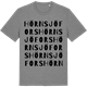 Mid Heather Gray t-shirt med Hörnsjöfors ordlek t-shirt