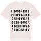 Vintage White t-shirt med Hovgården ordlek t-shirt