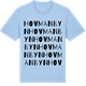 Blue Soul t-shirt med Hovmanbyn ordlek t-shirt