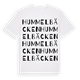 White t-shirt med Hummelbäcken ordlek t-shirt