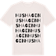 Vintage White t-shirt med Hushagen ordlek t-shirt
