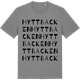 Mid Heather Gray t-shirt med Hyttbacken ordlek t-shirt