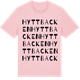 Pink Cotton t-shirt med Hyttbacken ordlek t-shirt