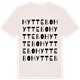 Vintage White t-shirt med Hyttebo ordlek t-shirt