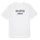 White t-shirt med Igelsätter i Sverige t-shirt