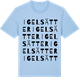 Blue Soul t-shirt med Igelsätter ordlek t-shirt