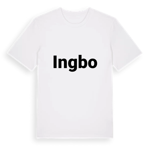 Ingbo fetstil t-shirt – ekologisk bomull t-shirt från Pinshirt