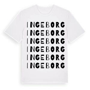Ingeborg ordlek t-shirt – ekologisk bomull t-shirt från Pinshirt