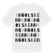 White t-shirt med Ingolsbenning ordlek t-shirt