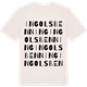 Vintage White t-shirt med Ingolsbenning ordlek t-shirt