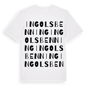 Ingolsbenning ordlek t-shirt – ekologisk bomull t-shirt från Pinshirt